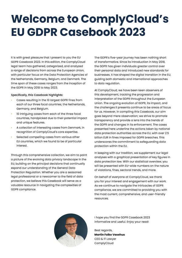 Complycloud EU GDPR Report - Page 3