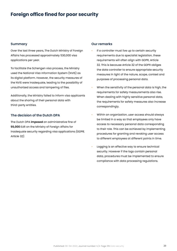 Complycloud EU GDPR Report - Page 23