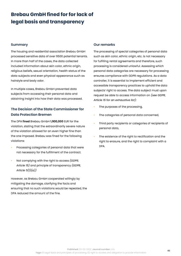 Complycloud EU GDPR Report - Page 46