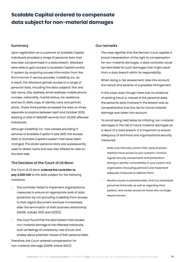 Complycloud EU GDPR Report - Page 56