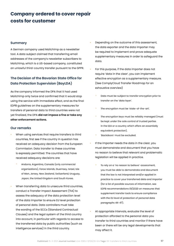 Complycloud EU GDPR Report - Page 57