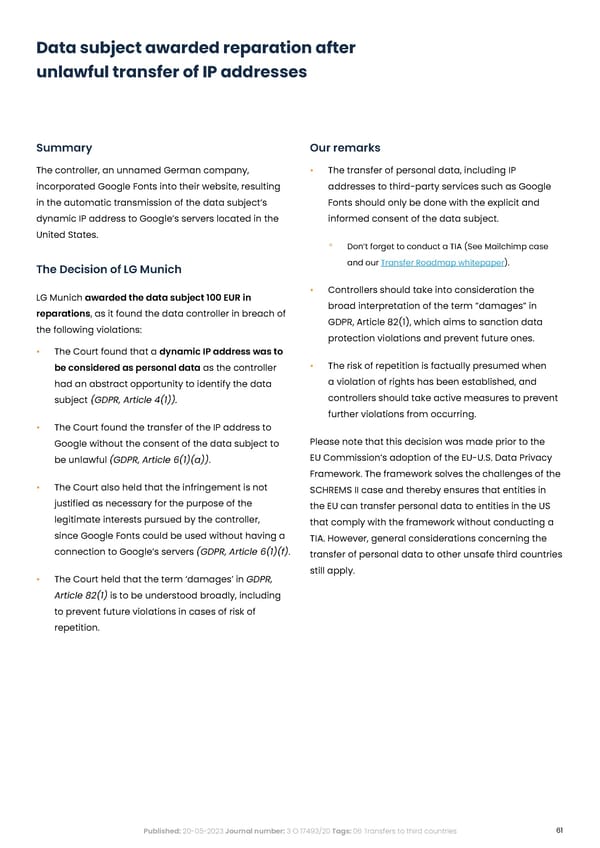 Complycloud EU GDPR Report - Page 61