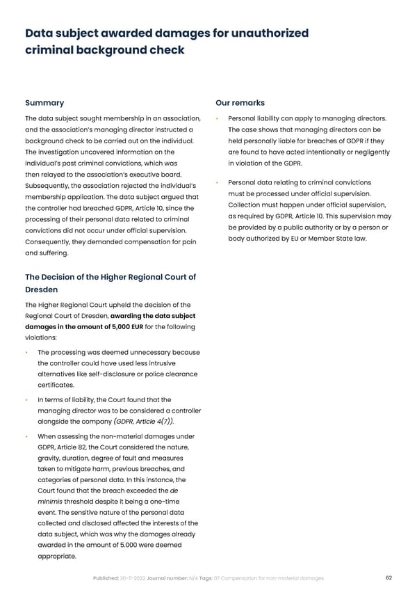 Complycloud EU GDPR Report - Page 62