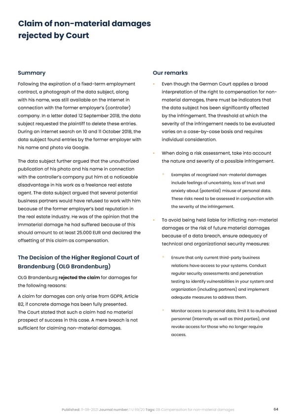 Complycloud EU GDPR Report - Page 64