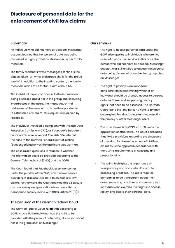 Complycloud EU GDPR Report - Page 67