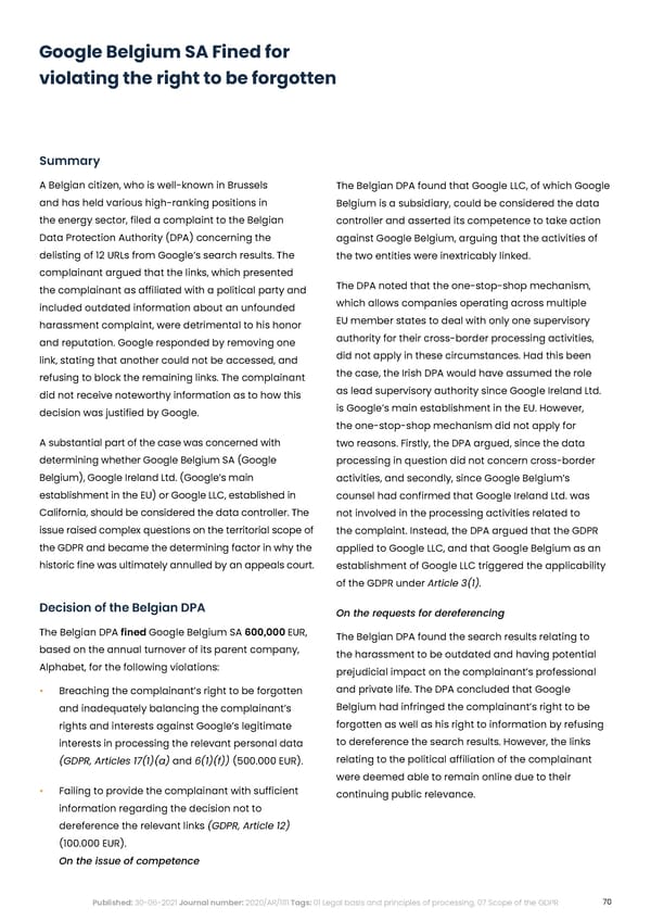 Complycloud EU GDPR Report - Page 70