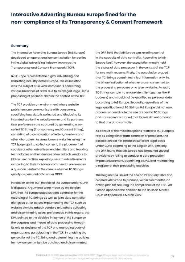 Complycloud EU GDPR Report - Page 72