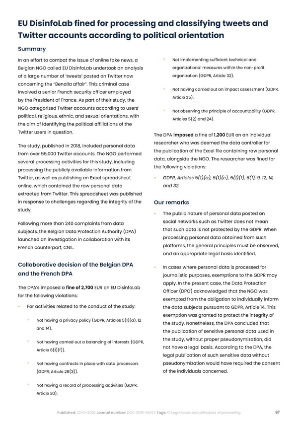 Complycloud EU GDPR Report - Page 87