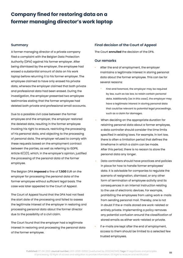 Complycloud EU GDPR Report - Page 88