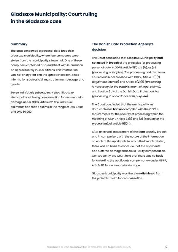 Complycloud EU GDPR Report - Page 112