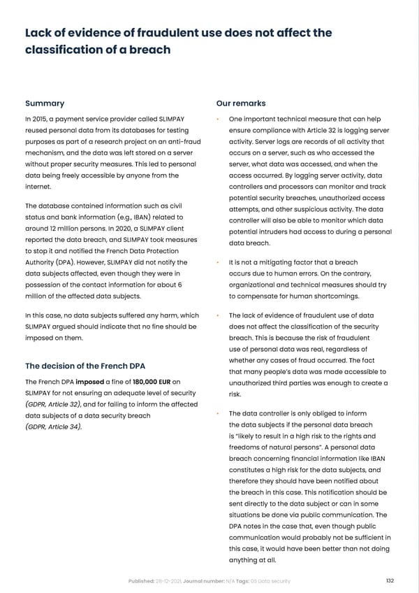 Complycloud EU GDPR Report - Page 132